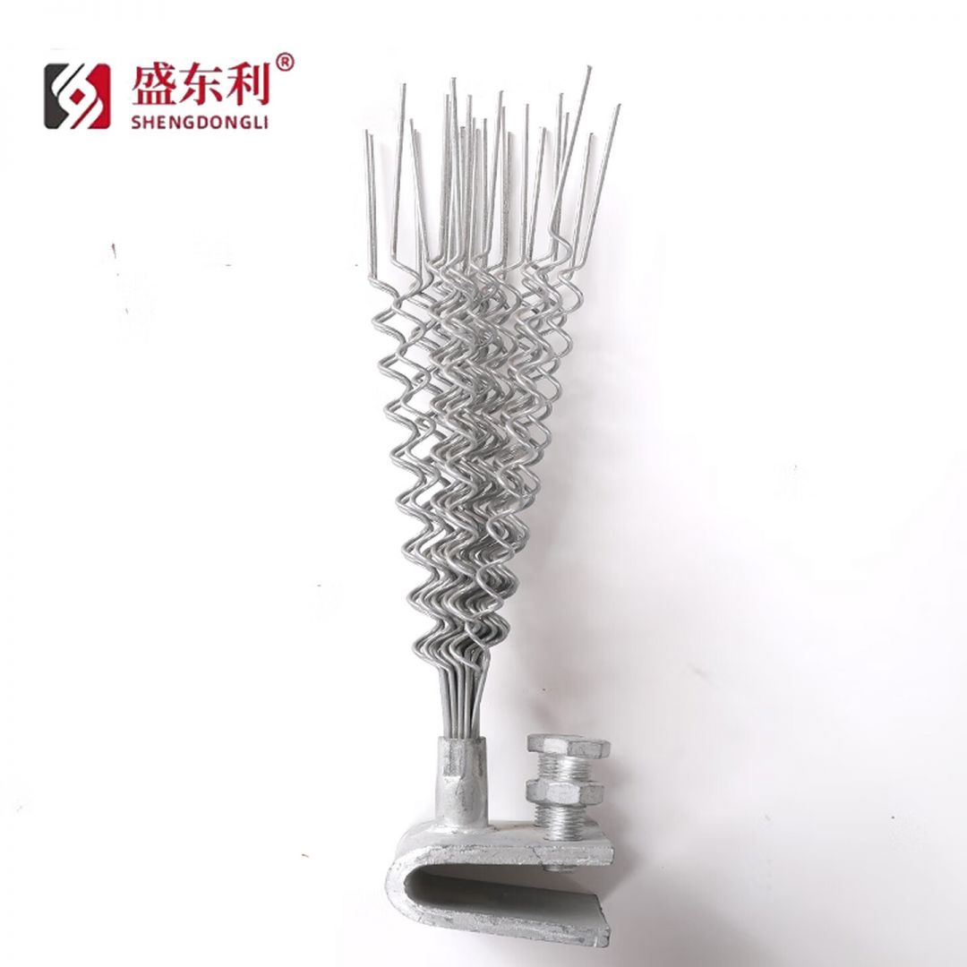 驱鸟防鸟刺不锈钢电力线路防鸟刺弹簧型铁塔鸟刺风力镀锌针式驱鸟器果园机场驱鸟针螺旋式防鸟针