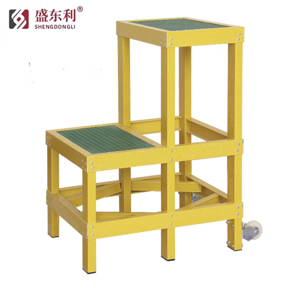 玻璃钢绝缘凳高低凳双层绝缘凳电力电工折叠绝缘凳单层防滑绝缘凳加固三层平台可移动